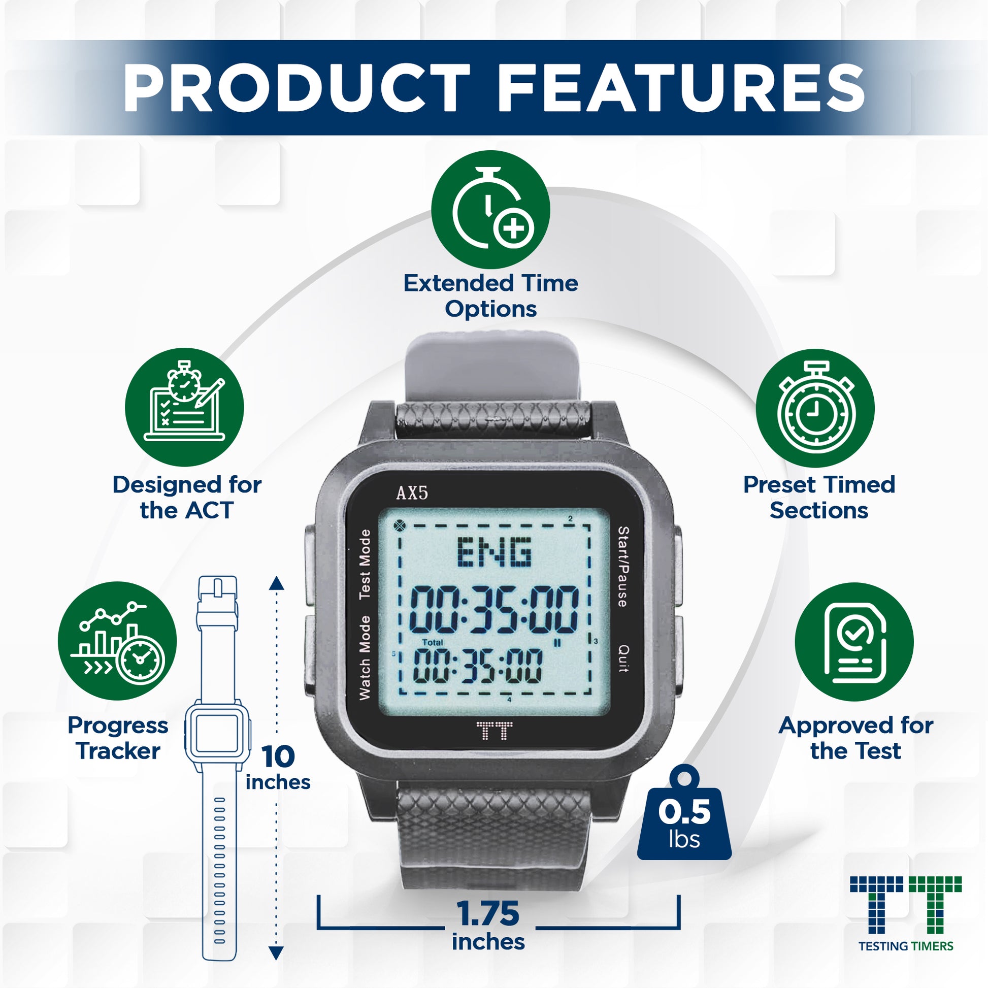 ACT® Standard Pacing Watch – Testing Timers